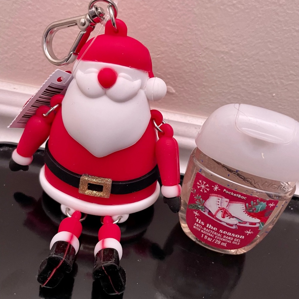 Bath and Body Works Dangling Santa Pocketbac Lights Up NWT 🤶